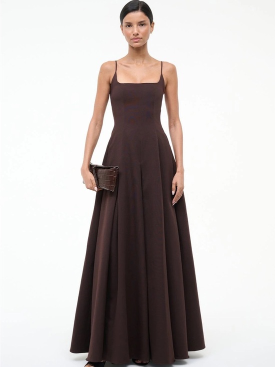 STAUD Dresses & Skirts - STAUD Brown Joy Maxi Dress Earth